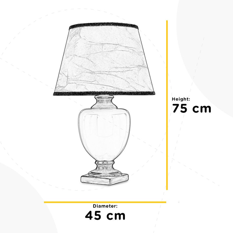 Onli Lighting Lampade Ceramica 1L lampe de table E27 H 75cm