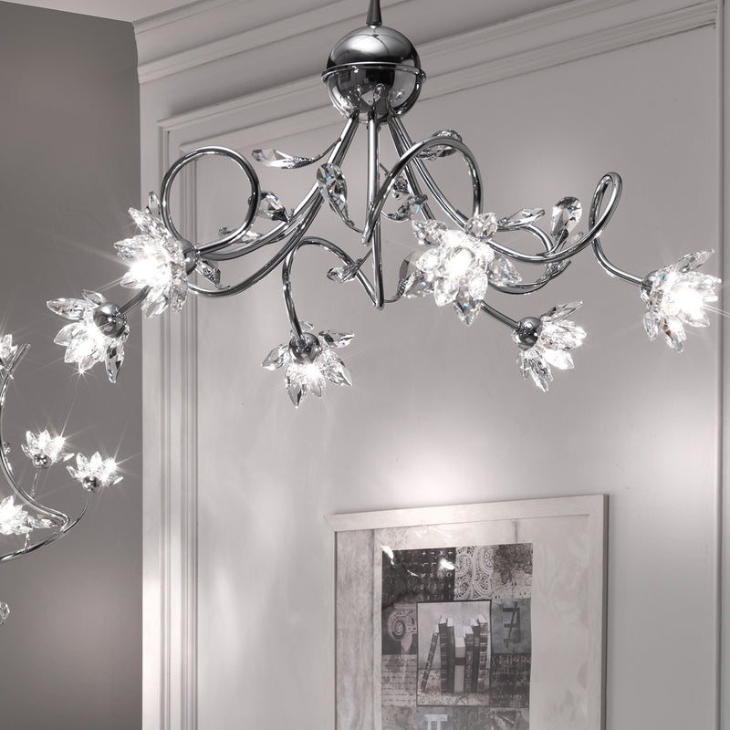 Onli Lighting Ninfea 6L chandelier G9 D 80cm