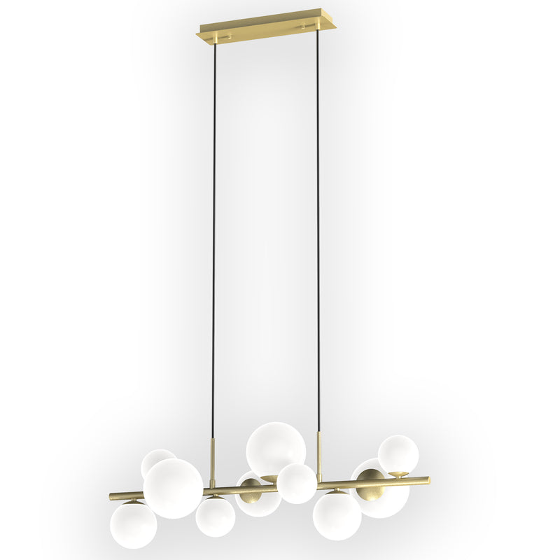 Onli Lighting Paloma 10L linear suspension ceiling lamp G9 W 85.5cm