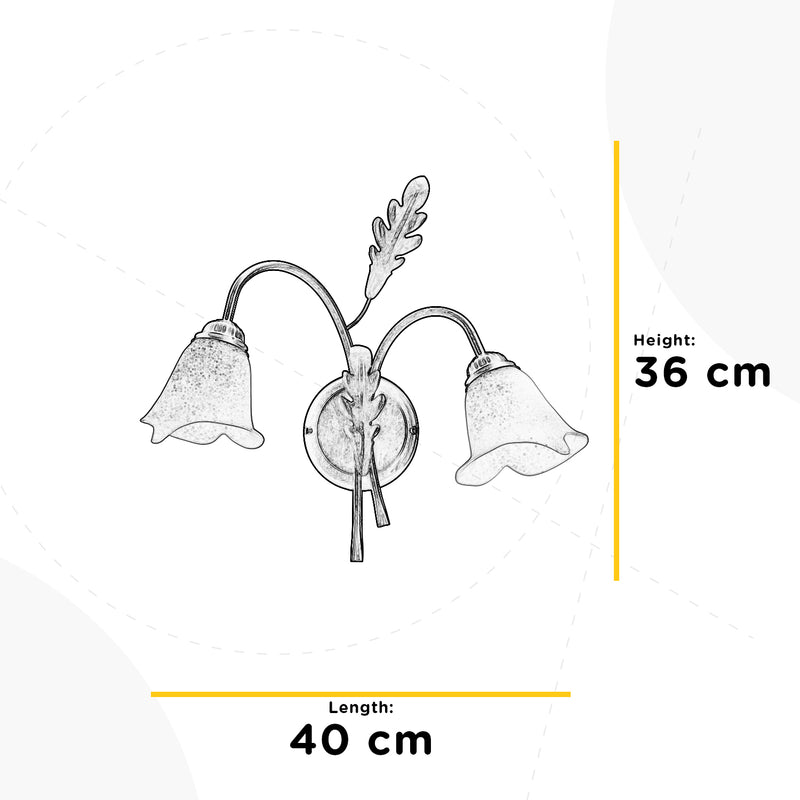 Onli Lighting Quercia 2L væglampe E14 H 36cm