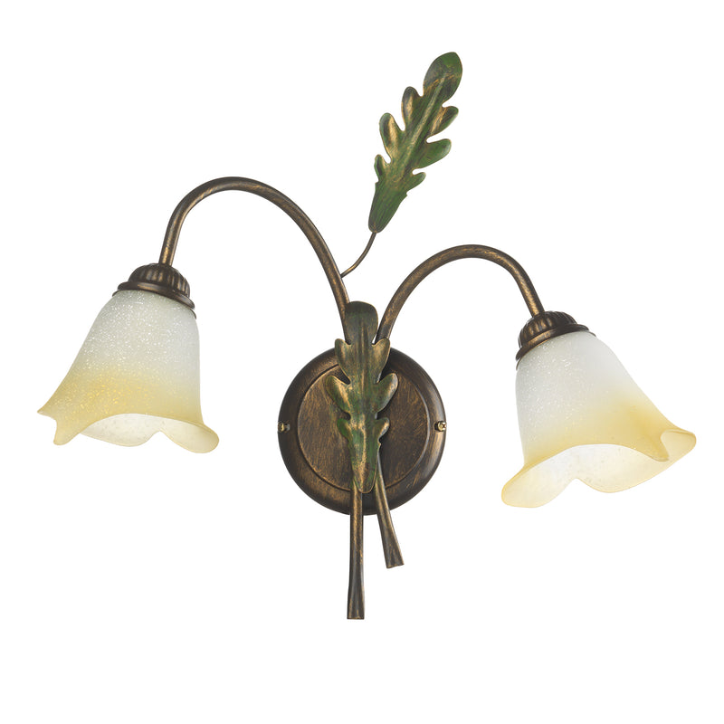 Onli Lighting Quercia 2L wall sconce lamp E14 H 36cm