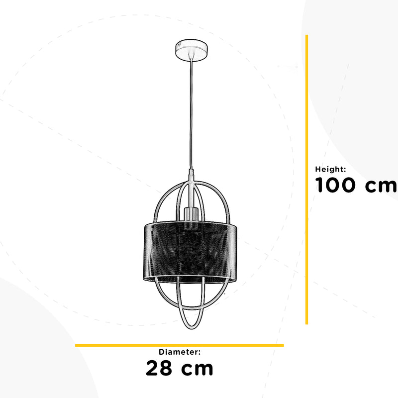 Onli Lighting Quokka 1L pendant lamp E27 D 28cm