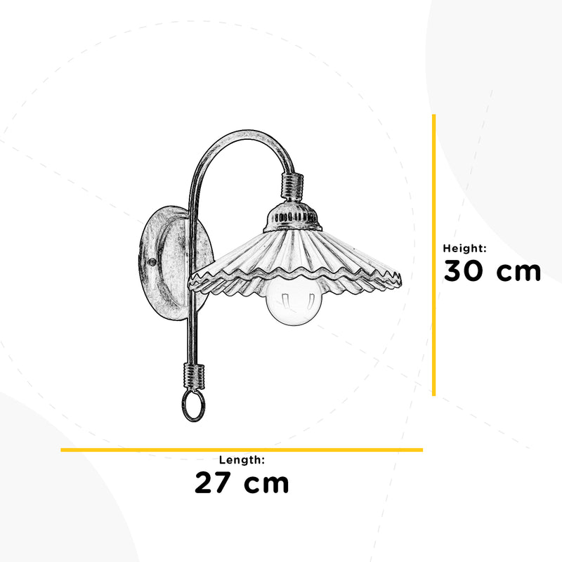 Onli Lighting Rosina 1L wandkandelaar E14 H 30cm