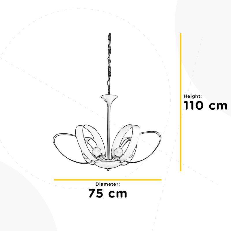 Onli Lighting Serena 6L kroonluchter E14 D 75cm