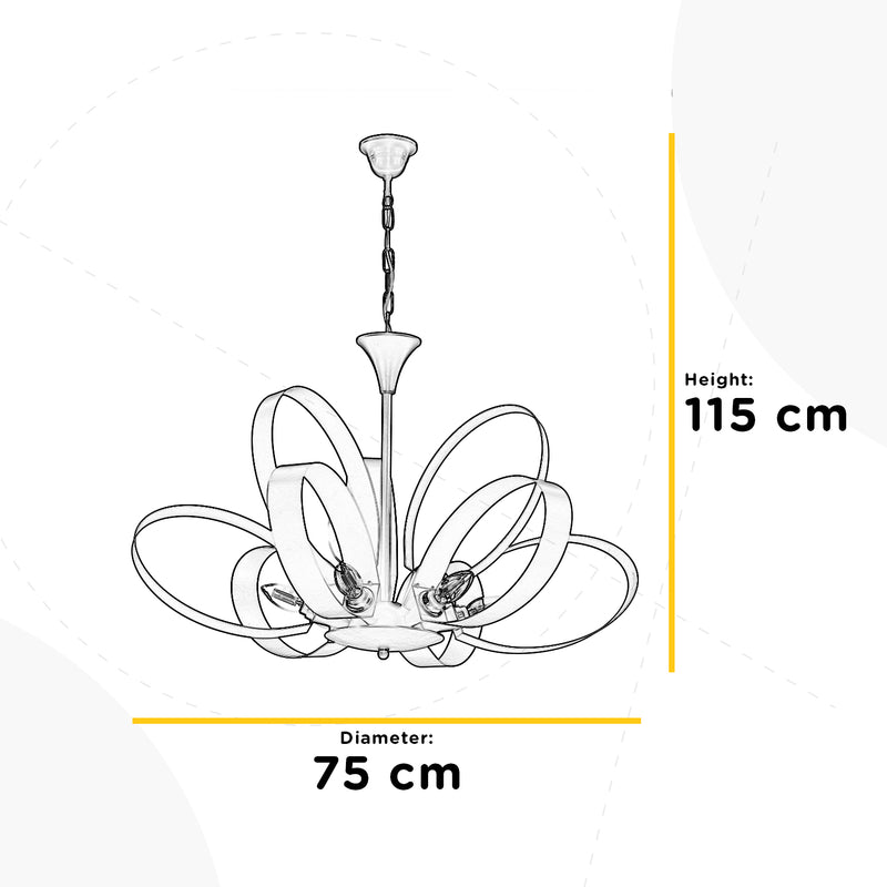 Onli Lighting Serena 9L chandelier E14 D 75cm