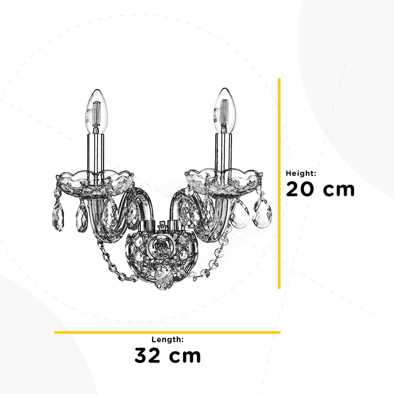 Onli Lighting Svetlana 2L wall sconce lamp E14 H 20cm