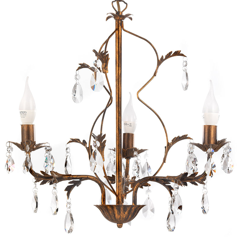 Onli Lighting Teresa 3L chandelier E14 D 40cm