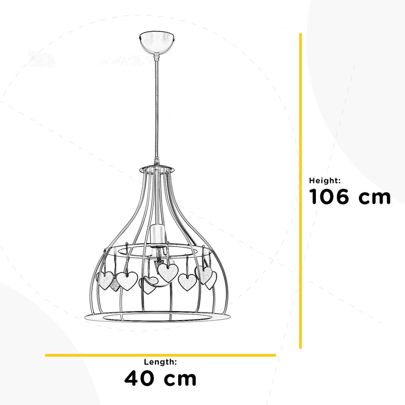 Onli Lighting Titta 1L pendant lamp E27 D 40cm