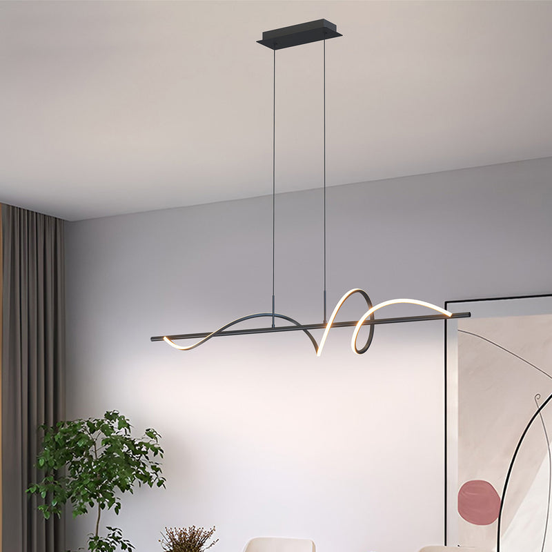 Onli Lighting Twist linear suspension ceiling lamp LED W 110cm