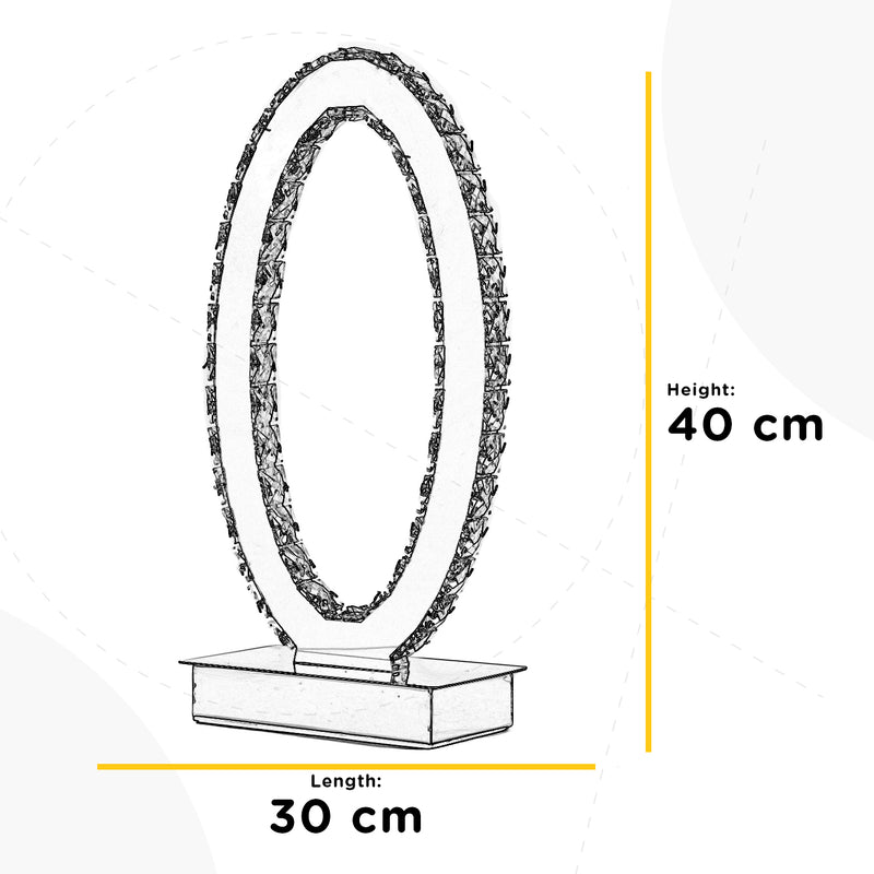 Onli Lighting Finér bordlampe LED H 40cm