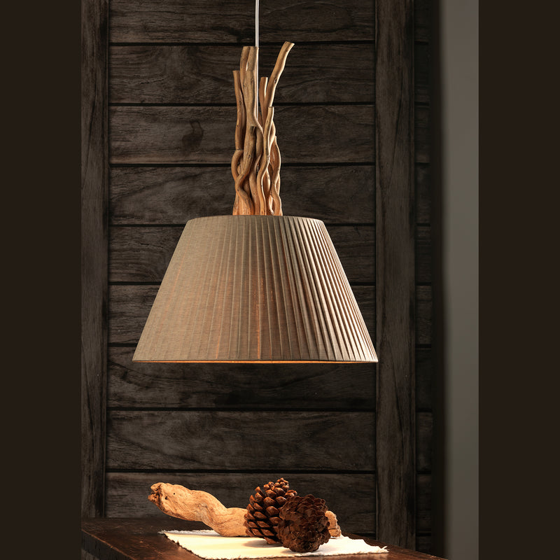 Onli Lighting Woody 1L pendant lamp E27 D 40cm