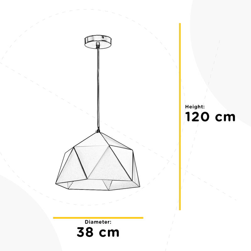 Onli Lighting Yong 1L pendant lamp E27 D 38-46cm