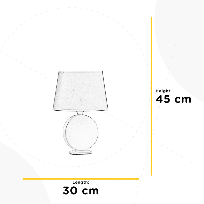 Onli Lighting Zen 1L lámpara de mesa E27 Al. 46cm