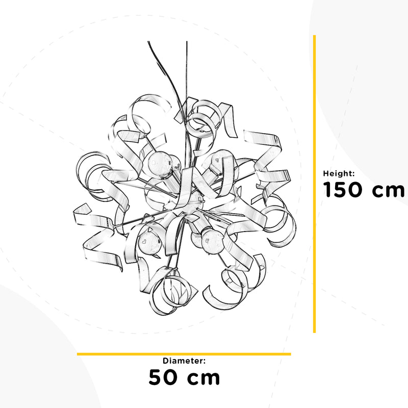 Onli Lighting Zoe 6L chandelier E14 D 50cm