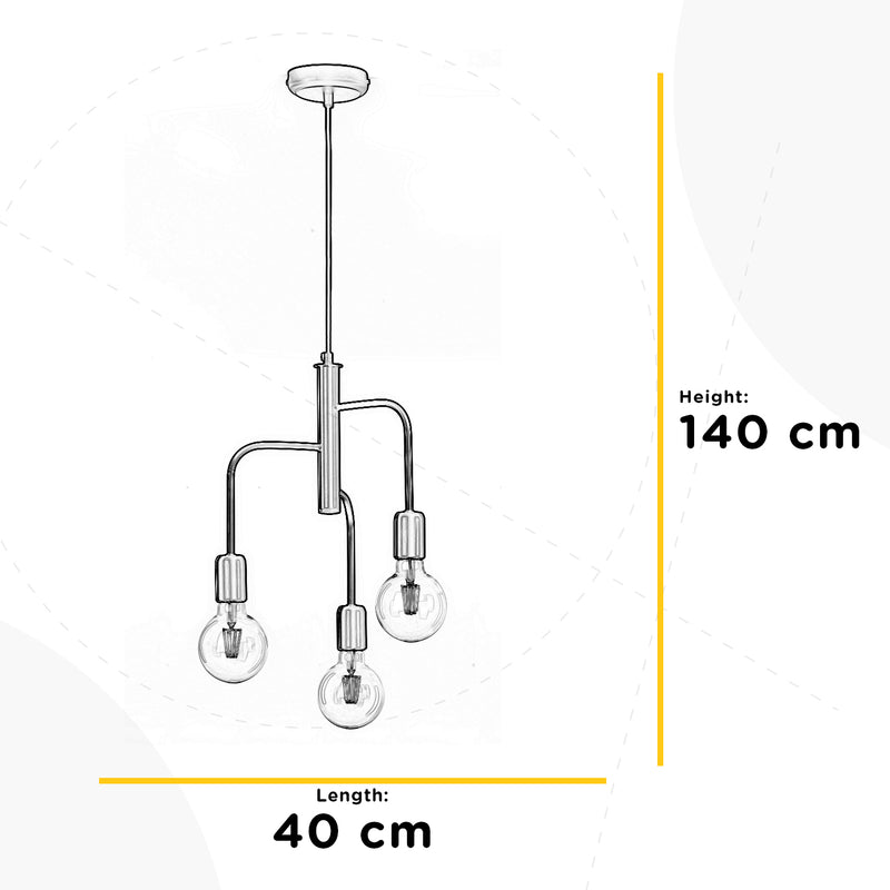 Onli Lighting Mantis 3L pendant lamp E27 D 40cm