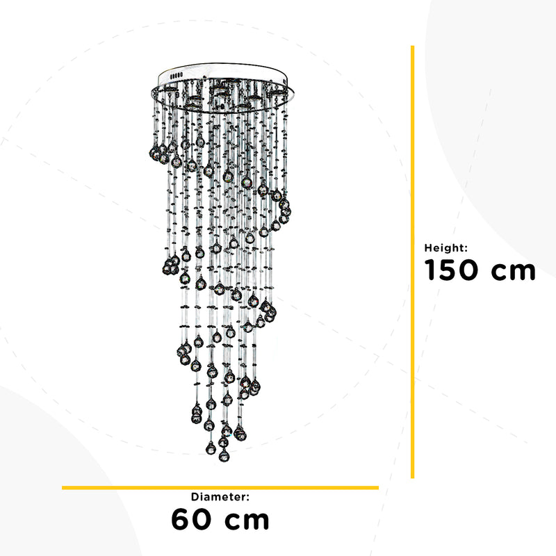 Onli Lighting Aurora Alba 9L ceiling lamp GU10 H 150cm