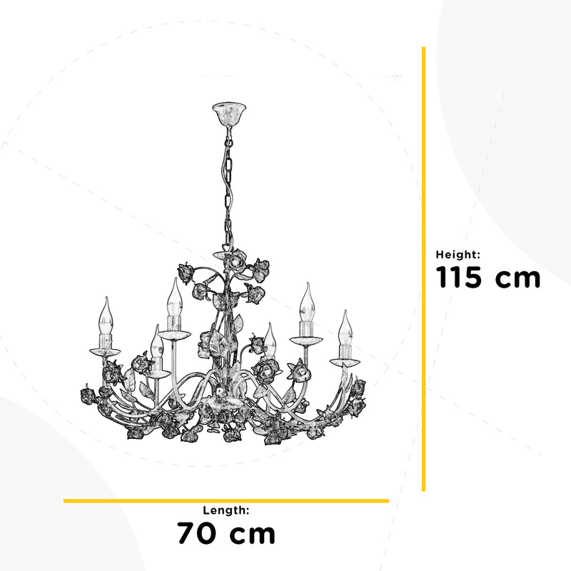 Onli Lighting Carolina 6L chandelier E14 D 70cm