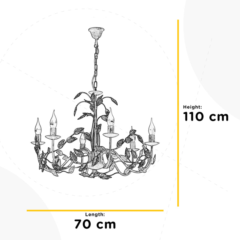 Onli Lighting Carolina 6L chandelier E14 D 70cm