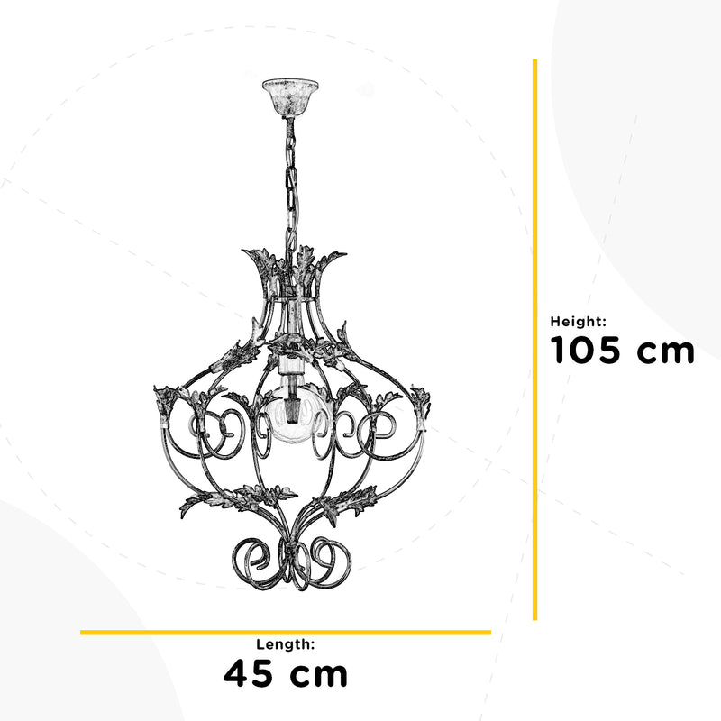 Onli Lighting Contessa 1L pendant lamp E27 D 45cm