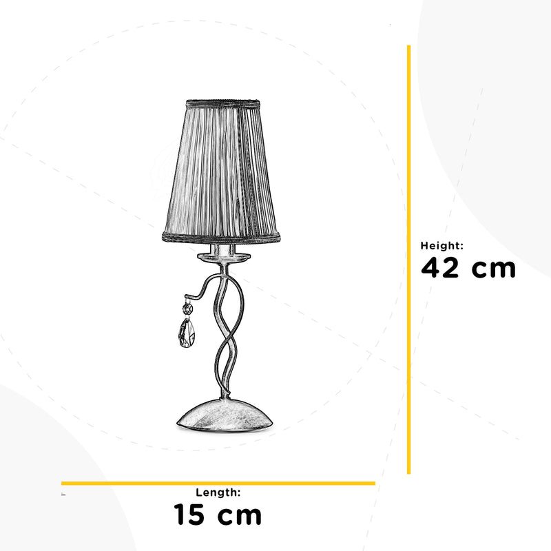 Onli Lighting Delia 1L table lamp E14 H 15cm