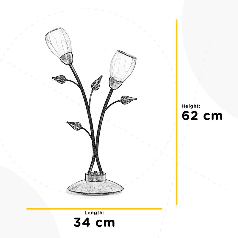 Onli Lighting Liliana 1L pöytävalaisin E14 K 60cm