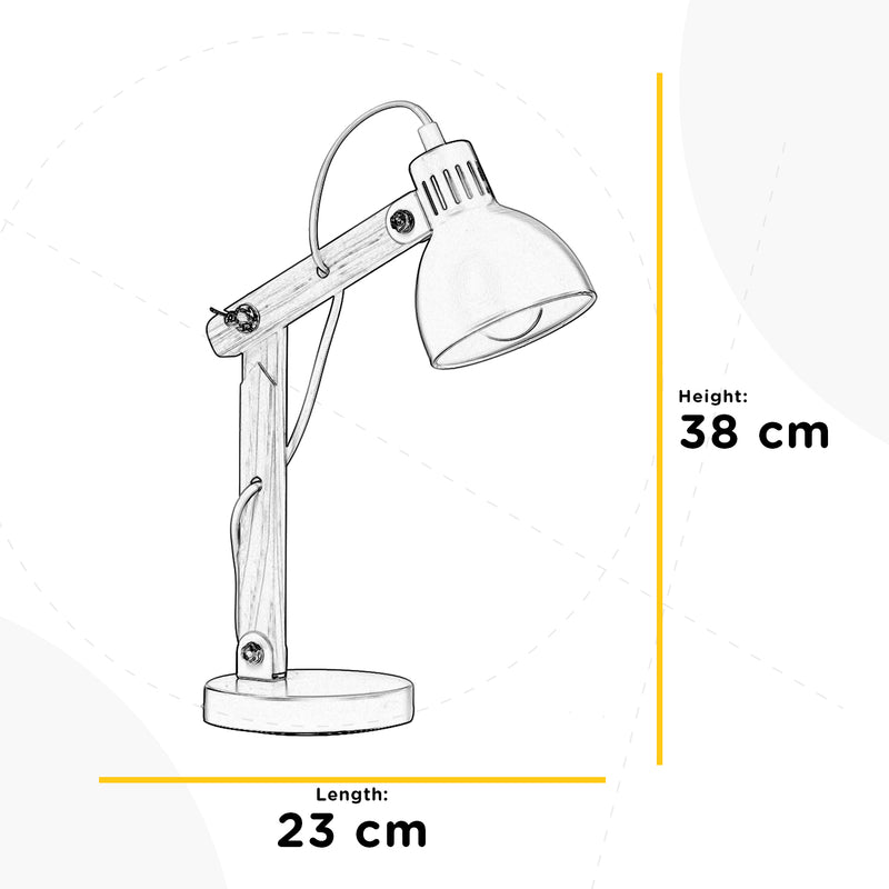 Onli Lighting Nora 1L Lesetischlampe E14 H 38cm