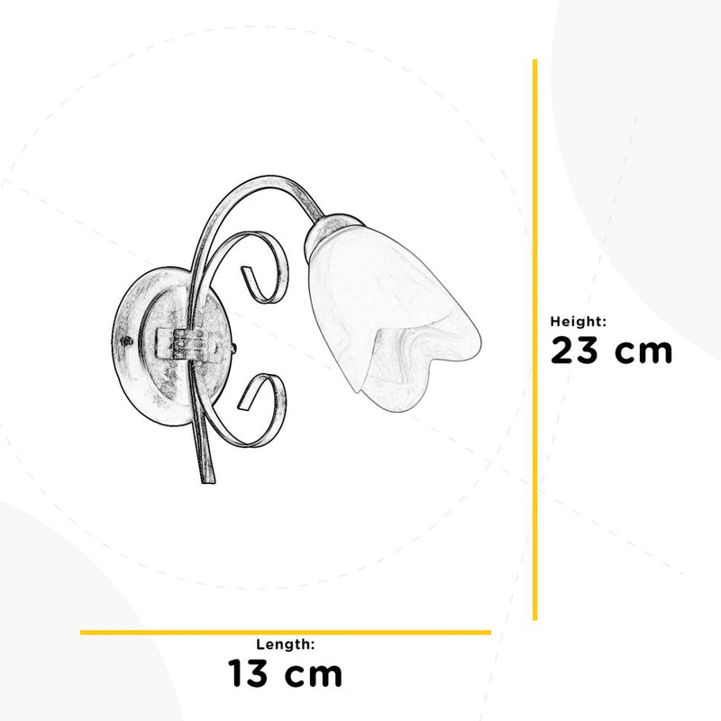 Onli Lighting Odino 1L Wandleuchte E14 H 23cm