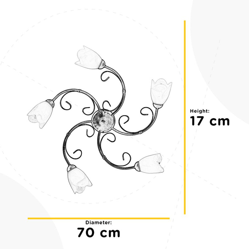 Onli Lighting Odino 5L kattovalaisin E14 K 17cm