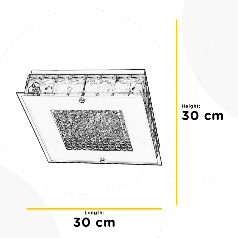 Onli Lighting Orion plafonnier encastré LED L 30-55cm