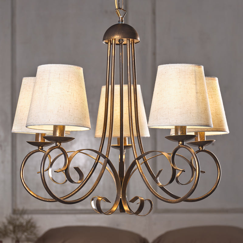 Onli Lighting Pompei 5L chandelier E14 D 70cm