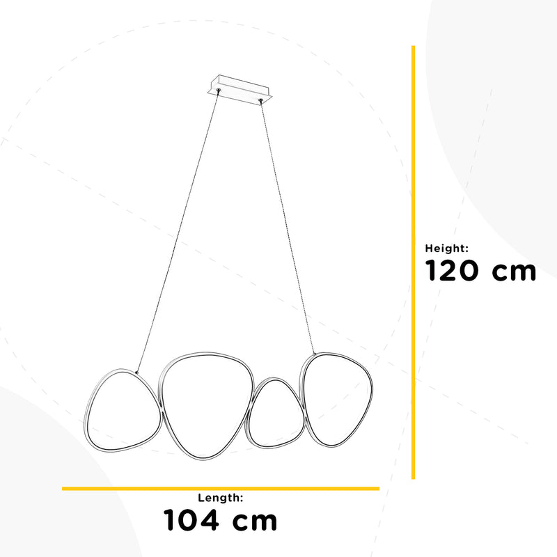 Onli Lighting Romeo lámpara de techo de suspensión lineal LED