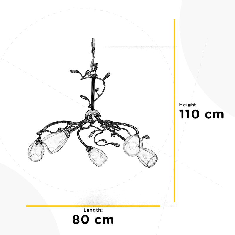 Onli Lighting Sharon 5L chandelier E14 D 80cm