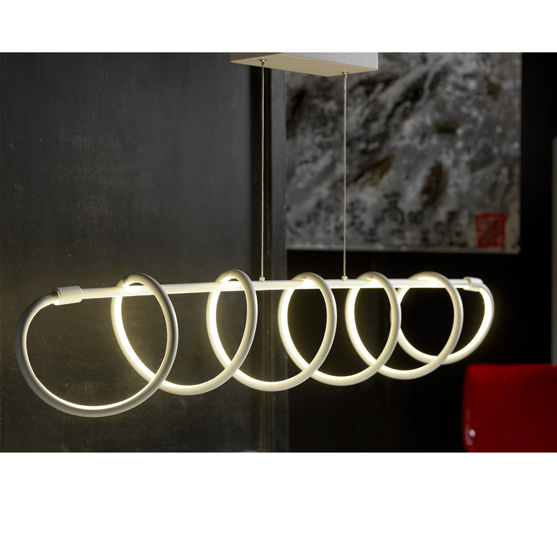 Onli Lighting Spirale Led linear suspension ceiling lamp LED W 130cm