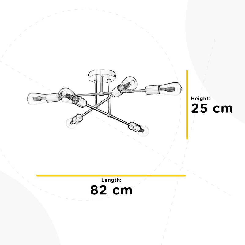 Lampada da soffitto Onli Lighting Stick 6L E27 H 25cm