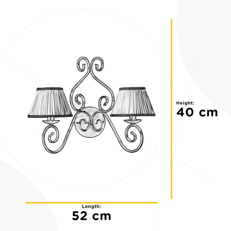 Onli Lighting Vivienne 2L wall sconce lamp E14 H 40cm