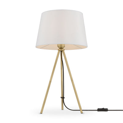 Maytoni Sandy 1L table lamp, brass E27 D 29cm