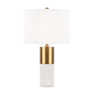 Maytoni Bianco 1L table lamp, brass E27 D 39cm