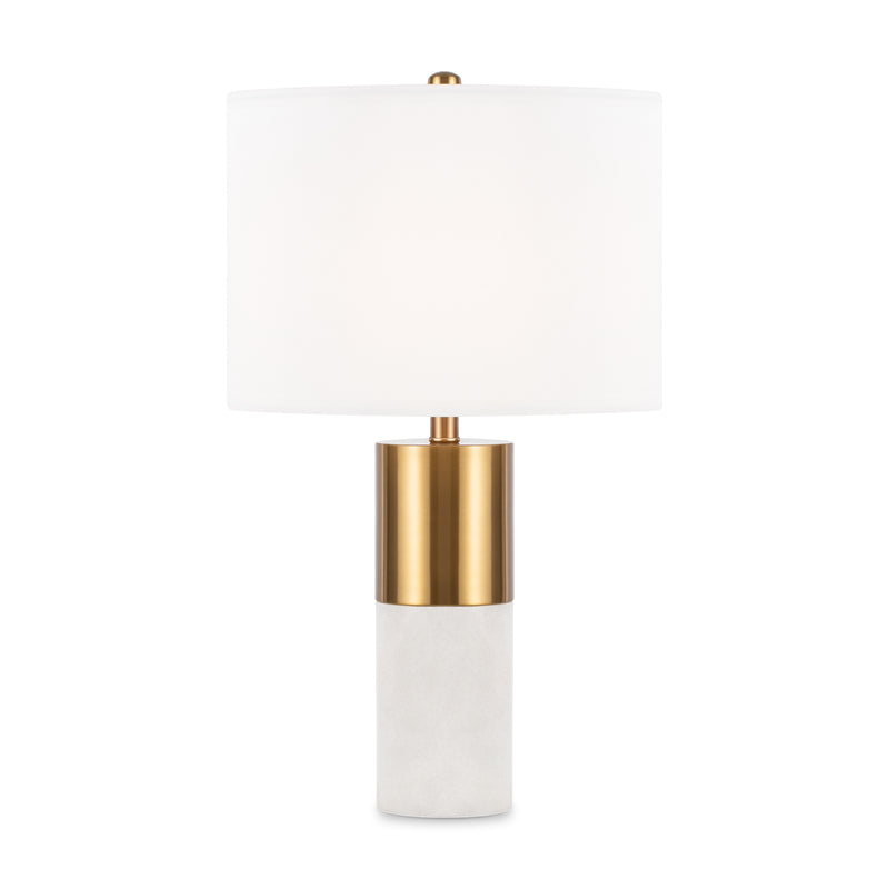 Maytoni Bianco 1L table lamp, brass E27 D 39cm