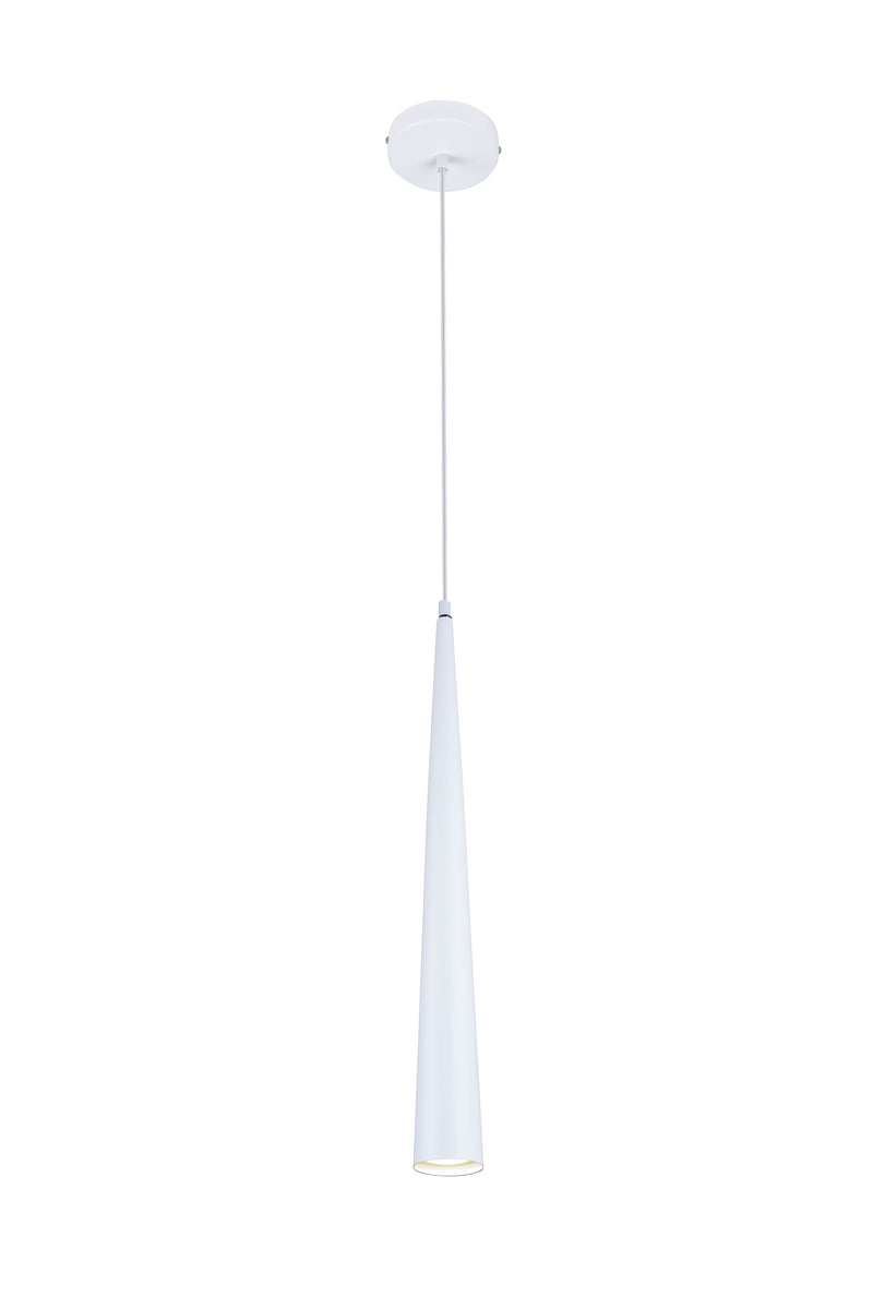 Maxlight Slim 1L pendant lamp LED, white, H 60cm