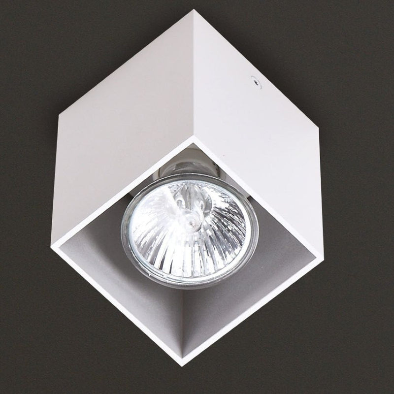 Maxlight Pet Square 1L ceiling spotlight GU10, W 7cm