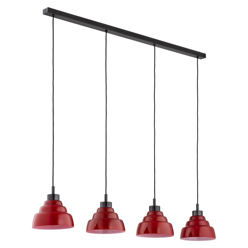 Argon Ventura 4L linear suspension pendant lamp E27 W 120cm
