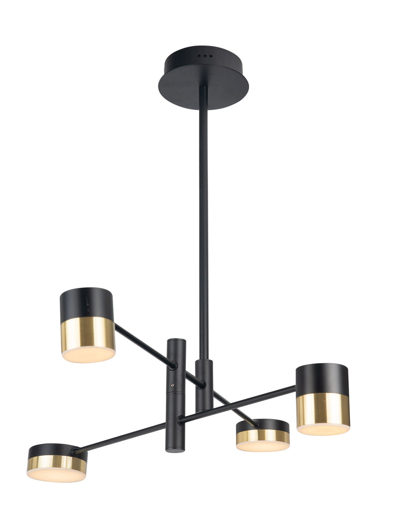 Maxlight Puma 4L chandelier LED black