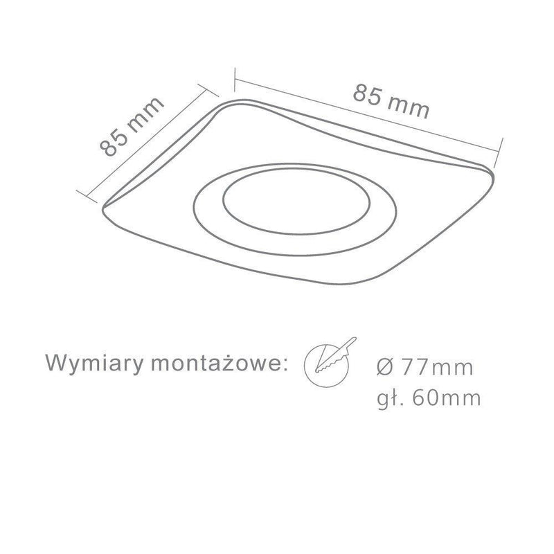 Orlicki Design Bello 1L recessed spotlight GU10 W 8.5cm