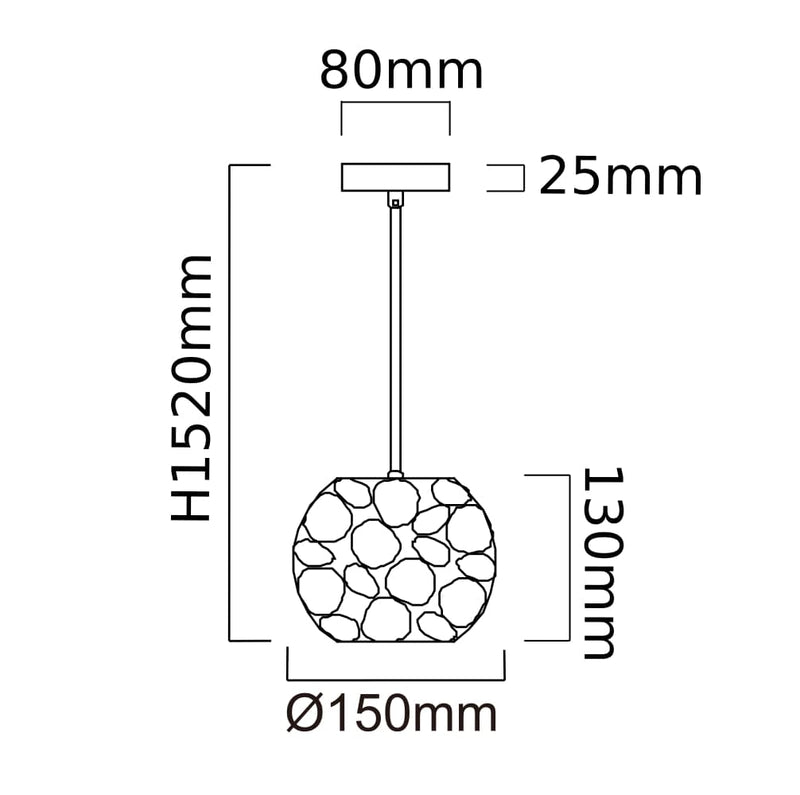 Orlicki Design Carera 1L pendant lamp G9 D 15cm