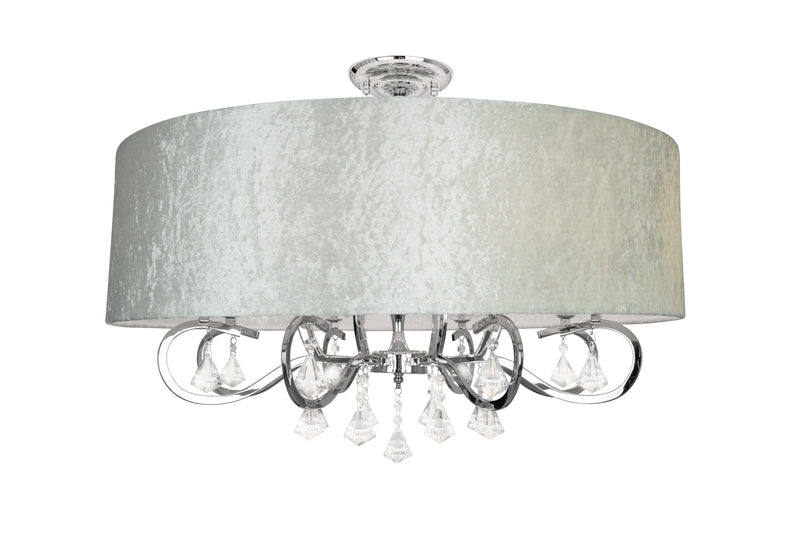 Maxlight Amsterdam 8L ceiling lamp chrome D 80cm