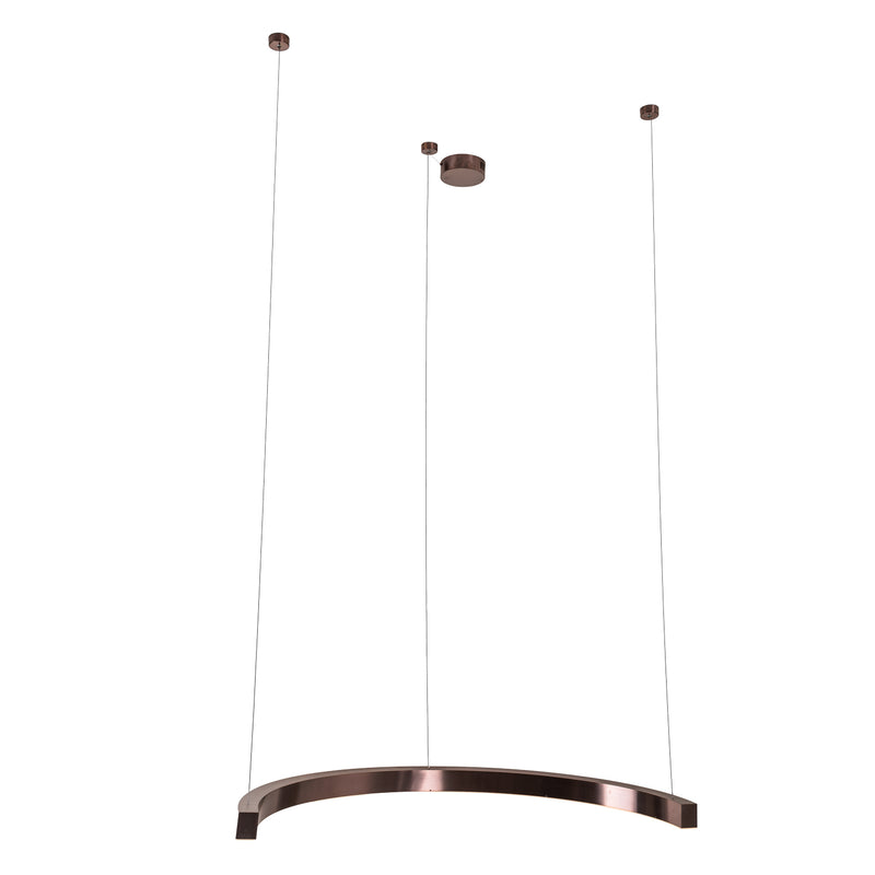 Maxlight Lotus 1L pendant lamp LED, brushed bronze, D 41.6cm