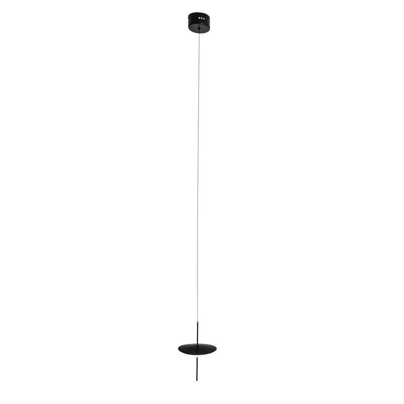 Maxlight Cone I 1L pendant lamp black LED, D 17.5cm