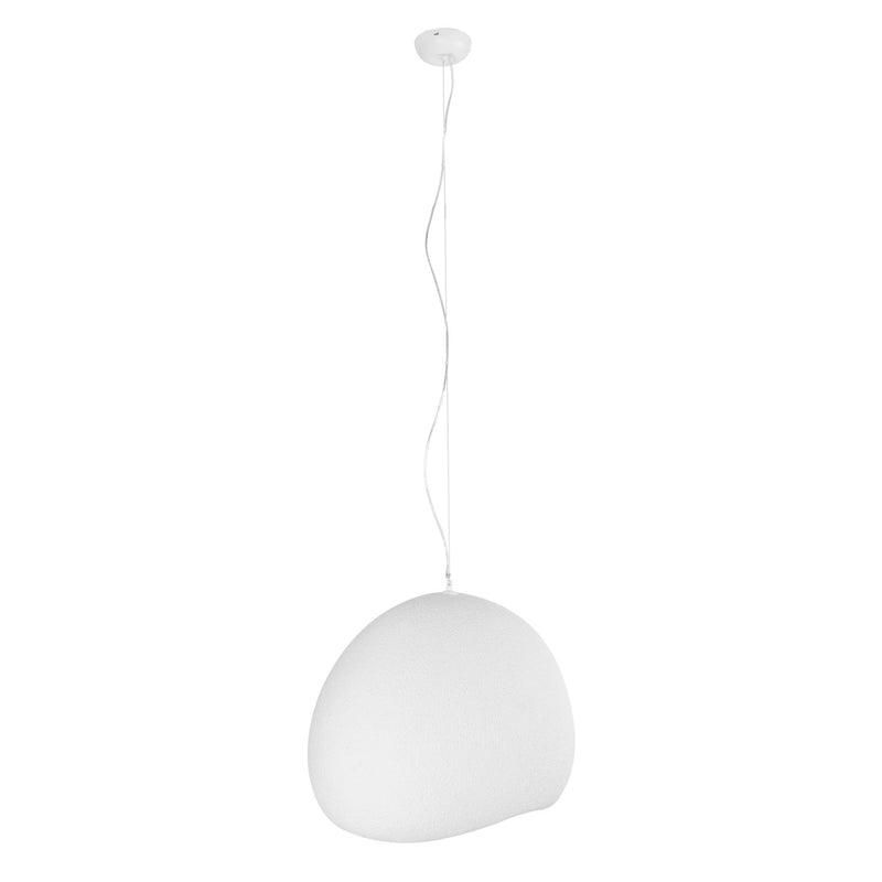 Maxlight Pierre 1L pendant lamp white, D 48cm