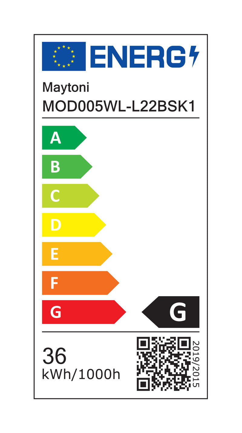 Maytoni Halo 1L Wandleuchte, Messing LED D 40cm