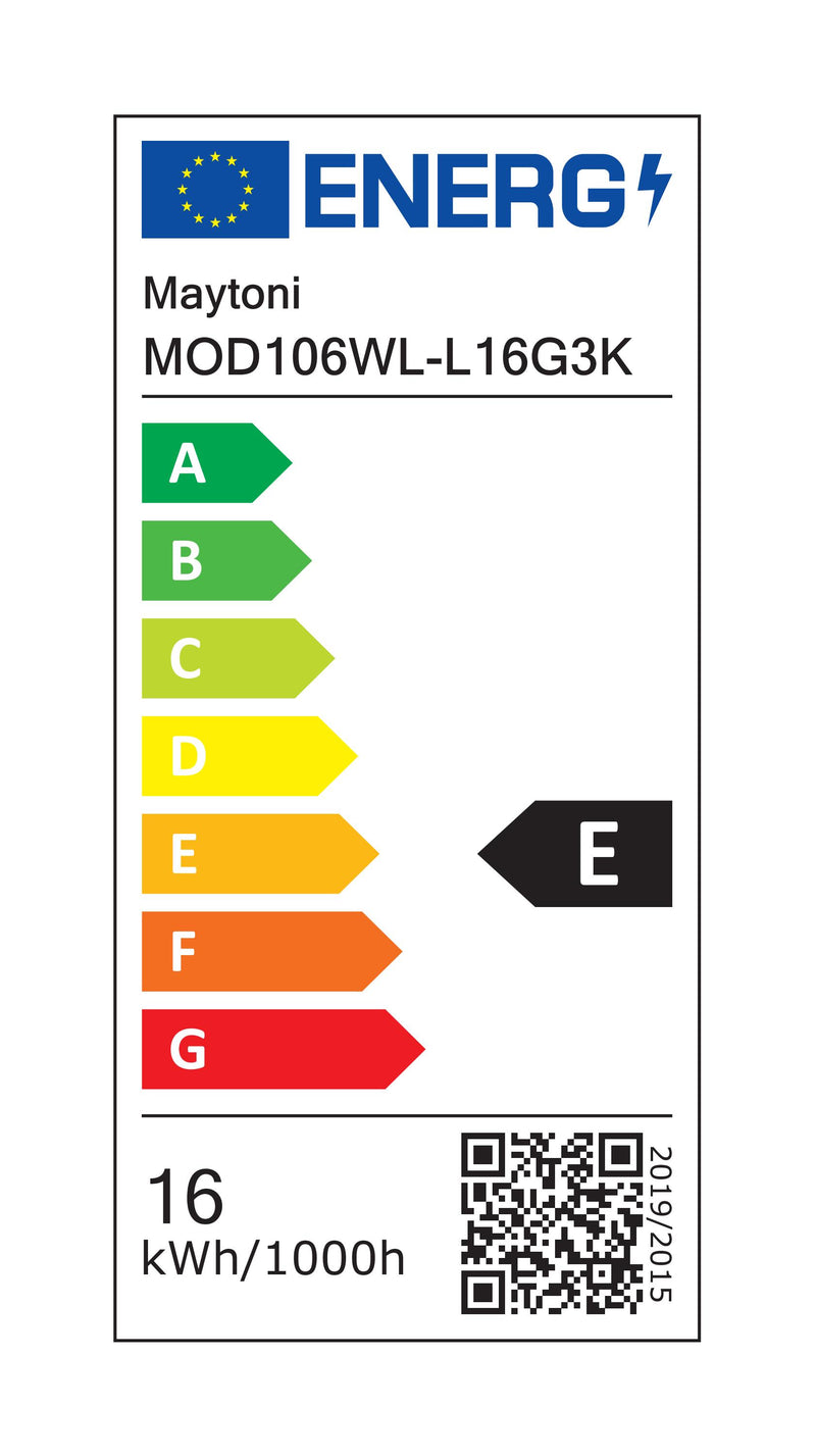 Maytoni Axis 1L wandkandelaar, LED H 63cm